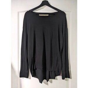 Raquel Allegra | Hi Lo Pullover In Black